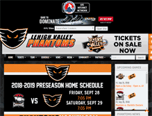 Tablet Screenshot of phantomshockey.com